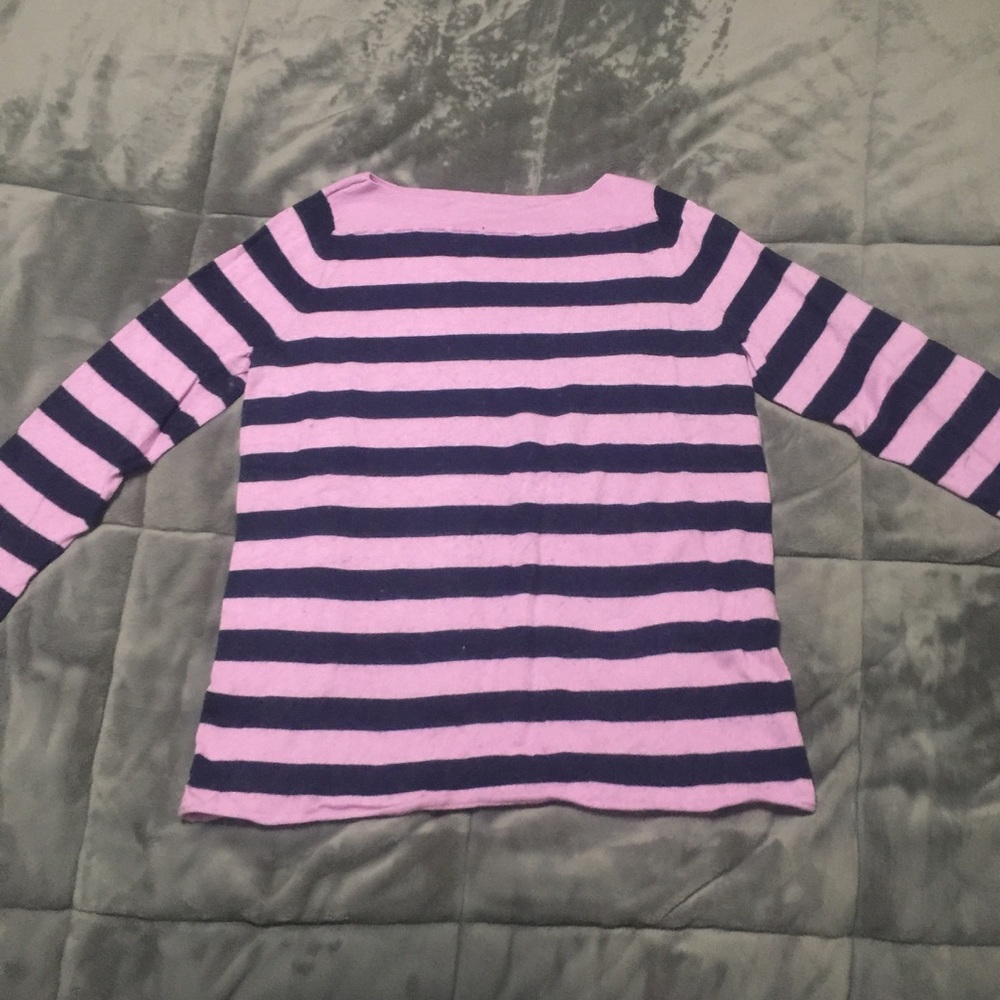 Purple Striped Sweater